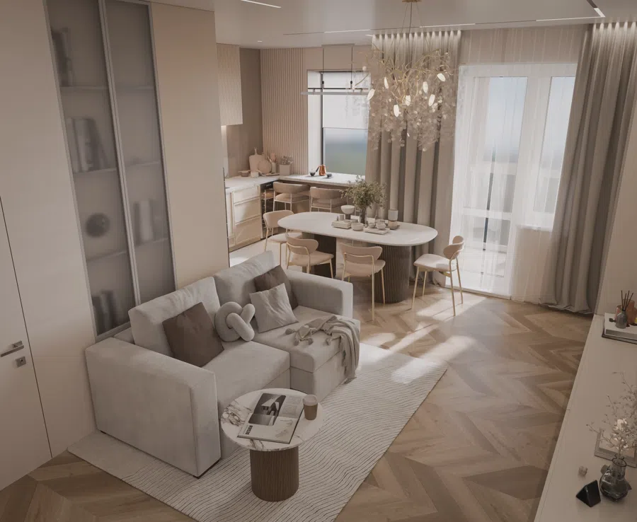 Interior visualisation — render by Mikhail Izotov, moved from 3ds Max to Blender Cycles with NodeFlow Platform
